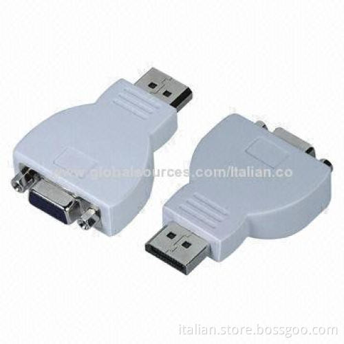 DisplayPort to VGA Adapter Type, 1,920 x 1,200 x 60Hz Video Resolution